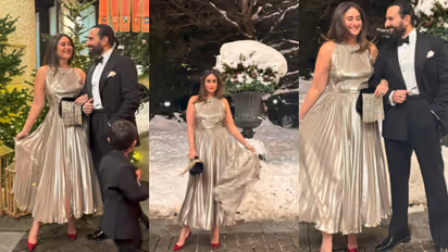 ലക്ഷങ്ങള് വിലയുള്ള മെറ്റാലിക് ഡ്രസില് തിളങ്ങി കരീന കപൂര്; ചിത്രങ്ങള് വൈറല്