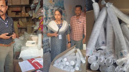 വലിയങ്ങാടിയില്‍ അസി. കളക്ടറുടെ നേതൃത്വത്തിൽ പരിശോധന; 2,500 കിലോ നിരോധിത പ്ലാസ്റ്റിക് ഉല്‍പന്നങ്ങള്‍ പിടികൂടി