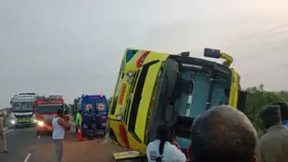 நெல்லையில் சினிமா பாணியில் கவிழ்ந்த ஆம்னி பேருந்து! அலறிய பயணிகள்! 36 பேரின் நிலை என்ன?