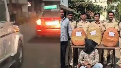 Police outwit drug traffickers in dramatic late-night chase, seize 28 kg of ganja in Maharashtra (WATCH)