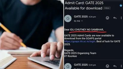 'Dear Idli Chutney No Sambhar': Bizarre email sent to GATE aspirants goes viral, netizens react