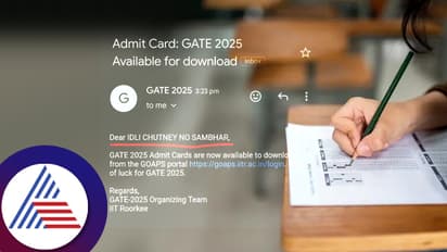 ಇಡ್ಲಿ ಚಟ್ನಿ ನೋ ಸಾಂಬಾರ್ !  ವಿಚಿತ್ರವಾಗಿದೆ Gate Exam ಇಮೇಲ್