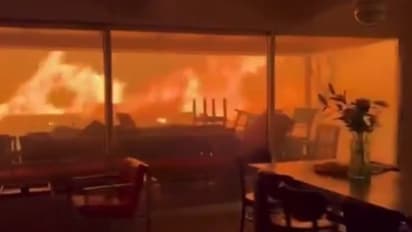 Man tells his dog "it's gonna be okay" as Pacific Palisades wildfire encircles residence (WATCH)