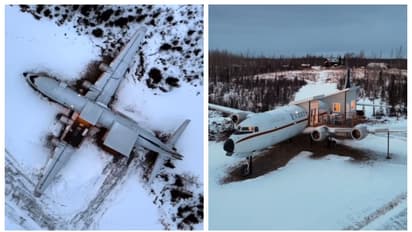 30,000 രൂപയ്ക്ക് അലാസ്കയിലെ മഞ്ഞ് മൂടിയ പ്രകൃതിയിൽ 1950 -ലെ വിമാനത്തില്‍ ഒരു രാത്രി താമസിക്കാം; വീഡിയോ വൈറൽ 