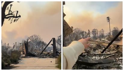 'വീട് ഒരു പിടി ചാരം'; കാട്ടുതീ പടർന്നപ്പോൾ സുരക്ഷിത സ്ഥാനത്തേക്ക് മാറി, തിരിച്ചെത്തിയപ്പോൾ കണ്ടത്, വീഡിയോ വൈറൽ