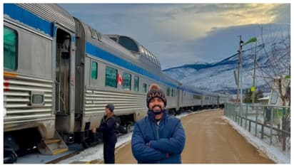 ചൂട് വെള്ളത്തിൽ കുളിച്ച്, മഞ്ഞണിഞ്ഞ മാമലകൾ കണ്ട്, 4,466 കിമീ. ദൂരം ഒരു ട്രെയിന്‍ യാത്ര; വൈറൽ വീഡിയോ