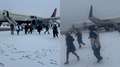 ടേക്ക് ഓഫിനിടെ എൻജിൻ തകരാറ്, എമർജൻസി വാതിലിലൂടെ 201 യാത്രക്കാർ കൊടുംമഞ്ഞിൽ റൺവേയിലേക്ക്, ഒഴിവായത് വൻദുരന്തം