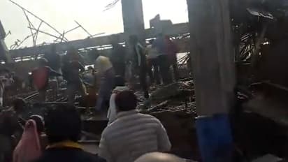 Under-construction lintel collapses at UP's Kannauj railway station, several feared trapped (WATCH)