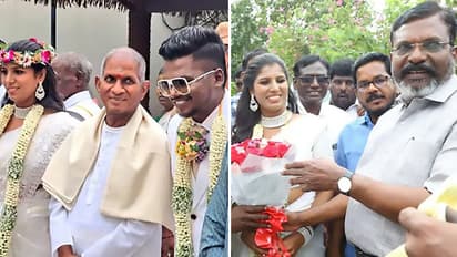 இளையராஜா தலைமையில் அறிவு - கல்பனா திருமணம்! திருமாவிடம் வாழ்த்து!