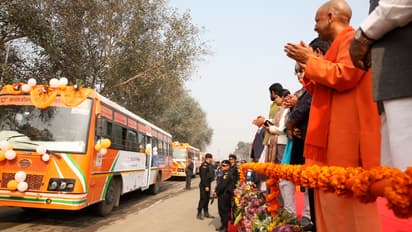 Mahakumbh 2025: CM Yogi flags off 100 new buses to boost transport facilities for devotees