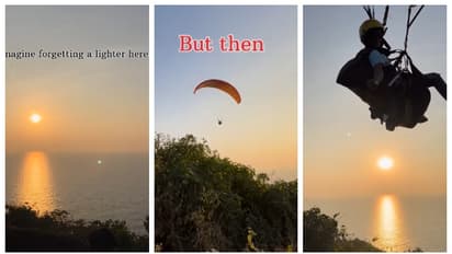 'ഡേയ്, ഒരു ലൈറ്റർ തന്നിട്ട് പോടേയ്...' ചോദിച്ചത് ആകാശത്തൂടെ പറന്ന് പോകുന്ന പാരാഗ്ലൈഡറോട്; പിന്നീട് സംഭവിച്ചത് 