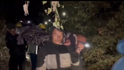 MIRACULOUS! Uttarakhand man falls 330 ft into glacial gorge, rescuers trek 20 km overnight to save him (WATCH)