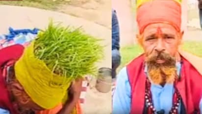 প্রয়াগরাজ কুম্ভে সকলের নজরে 'শস্য বাবা', বিশ্বশান্তির বার্তা নিয়ে এসেছে মেলায়