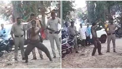 കോടതി വളപ്പിൽ പ്രതിയുടെ അഭ്യാസം; ആദ്യം ഷർട്ട് ഊരി, പിന്നാലെ പൊലീസ് നോക്കി നിൽക്കെ കരാട്ടെ സ്റ്റെപ്പുകൾ