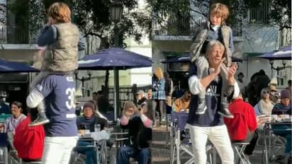 ഹോ, എന്തൊരു കാഴ്ച, ഇങ്ങനെയും മനുഷ്യരുണ്ടോ?; അച്ഛനെ കാണാതെ കരയുന്ന കുട്ടി, അപരിചിതരുടെ പാട്ട്, ഒടുവില്...