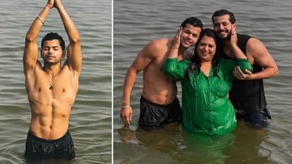 siddharth nigam at prayagraj mahakumbh 2025 with family share photos
