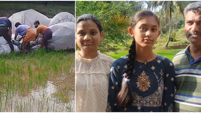 ആകാശത്ത് ഇന്ധനം തീർന്ന് പറന്ന കൂറ്റൻ ബലൂൺ, അകത്ത് 2 പെൺകുട്ടികൾ; പാലക്കാട് കന്നിമാരി പാടത്ത് ഇറക്കി, രക്ഷ