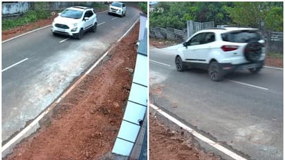 കാട്ടാക്കടയിൽ കാറുകളുടെ മരണപ്പാച്ചിൽ, സിസിടിവി ദൃശ്യങ്ങൾ പുറത്ത്