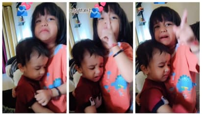 'എന്റെ അനിയനെ തൊട്ടാൽ, അച്ഛനോട് പറഞ്ഞ് കൊടുക്കും'; അനിയനെ ശകാരിക്കുന്ന അമ്മയെ വഴക്ക് പറഞ്ഞ് ചേച്ചി, വീഡിയോ