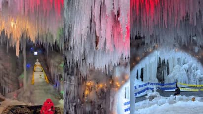 അതിശയകരം തന്നെ, മനുഷ്യർക്കിതൊക്കെ സാധ്യമാകുമോ? മഞ്ഞുകൊണ്ട് നിർമ്മിച്ച ഒരു ഗുഹാ കഫേ