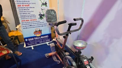 உடற்பயிற்சியும் செய்யலாம்; தானியமும் அரைக்கலாம்; ஒரே கல்லில் ரெண்டு மாங்காய்; பெடல் அரவை இயந்திரம்!