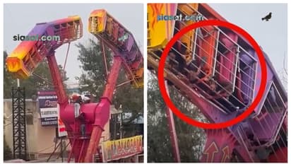 Joy ride malfunction at amusement park in Hyderabad traps passengers upside down for 30 minutes (WATCH)
