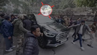 Arvind Kejriwal's car attacked with stones by BJP goons, claims AAP, releases video (WATCH)