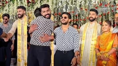 ദുല്‍ഖറിന്റെ ബോഡിഗാര്‍ഡിന് മാം​ഗല്യം; നേരിട്ടെത്തി വധൂവരന്മാര്‍ക്ക് ആശംസ നേര്‍ന്ന് താരം