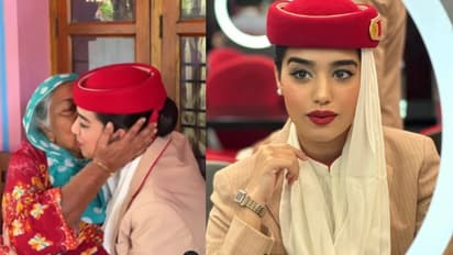 ದುಬೈ ಏರ್‌ಲೈನ್ಸ್‌ ಭಾರತೀಯ ಏರ್ ಹೋಸ್ಟಸ್; ಅಜ್ಜಿ ಮನೆಗೆ ಬಂದು ಸರ್ಪೈಸ್ ಕೊಟ್ಟಿದ್ದು ಹೀಗೆ..!