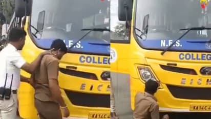 'വാ മോനേ, എങ്ങനുണ്ടെന്ന് നീയും ഒന്ന് കേട്ടുനോക്ക്'; ഹോണടി ശബ്ദം അതിരുകടന്നു, ഡ്രൈവറെ പിടിച്ചുനിർത്തി പൊലീസ്