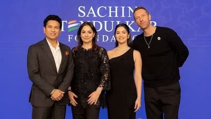VIDEO: Coldplay's Chris Martin meets Sachin Tendulkar at event to support underprivileged children