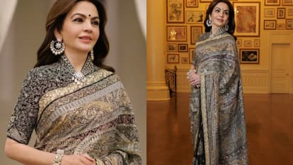 Jamewar Saree का एक-एक धागा कीमती, बिना पलक झपकाए बनी Nita Amabani की ये साड़ी