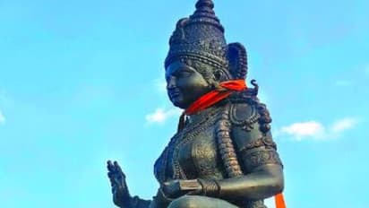 ಬೆಂಗಳೂರು: ಶಕ್ತಿಸೌಧದಲ್ಲಿ ಬಳಿ ಭುವನೇಶ್ವರಿಯ 25 ಅಡಿ ಎತ್ತರದ ಕಂಚಿನ ಪ್ರತಿಮೆ