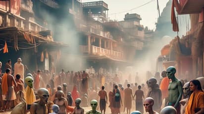 ಮಹಾಕುಂಭದಲ್ಲಿ ಏಲಿಯನ್‌ಗಳ ಆಗಮನ; ಸೋಶಿಯಲ್ ಮೀಡಿಯಾದಲ್ಲಿ ಫೋಟೋಗಳು ವೈರಲ್‌ಗಳು