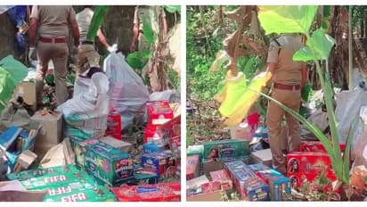 ഓലപ്പടക്കം കെട്ടുന്നതിനിടെ പൊട്ടിത്തെറിച്ചു; രണ്ട് പേർക്ക് പരിക്കേറ്റു; പൊലീസ് പരിശോധനയിൽ കൂടുതൽ കണ്ടെത്തൽ