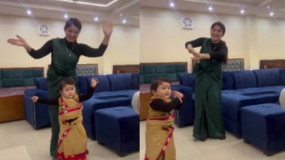 'അയ്യയ്യോ പൊന്നിനെ കണ്ണുവയ്ക്കല്ലേ'; അതിമനോഹരമായ ബിഹു നൃത്തം, അമ്മയ്ക്കൊപ്പം ചുവടുകളുമായി കുഞ്ഞ്