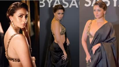 സബ്യസാചി ബ്ലാക്ക് സാരിയില് ബ്യൂട്ടിഫുള് ലുക്കില് ആലിയ ഭട്ട്; ചിതങ്ങള് വൈറല്