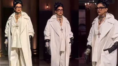 വൈറ്റില് വേറിട്ട ലുക്കില് ദീപിക പദുകോണ്; വൈറലായി വീഡിയോ