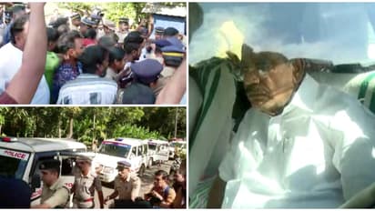 കടുവ ആക്രമണത്തിൽ കൊല്ലപ്പെട്ട രാധയുടെ വീട്ടിലെത്തിയ മന്ത്രിയെ തടഞ്ഞു; റോഡിൽ കുത്തിയിരുന്നും കിടന്നും പ്രതിഷേധം