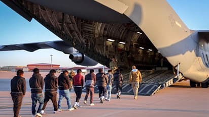 US plane with deported Indians lands in Amritsar after crackdown on illegal immigrants. WATCH