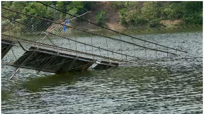 നാടിന്‍റെ മുഖമുദ്രകളിൽ ഒന്നാണ് ഓരോ തൂണുകള്‍ മാത്രമായി നിൽക്കുന്നത്; നിലമ്പൂർ തൂക്കുപാലം തകര്‍ന്നിട്ട് 6 വർഷം