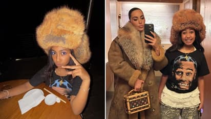 PHOTOS: Kim Kardashian, North West enjoy their dinner date, twins in fur outfit; take a look
