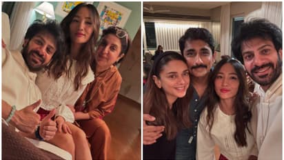 PHOTOS: Bigg Boss Winner Karan Veer Mehra, Chum Darang, Farah Khan, and more enjoy a fun-filled night together