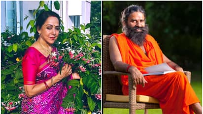  Baba Ramdev's hair flip at Kumbh Mela goes VIRAL, Hema Malini reacts hilariously [WATCH]