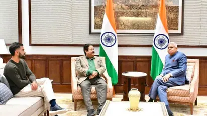 Virat Kohli meets India vice-president Jagdeep Dhankar ahead of his Ranji Trophy return, Pic goes viral