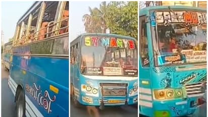 സൈറൺ മുഴക്കി വന്ന ആംബുലൻസിൻ്റെ വഴിതടഞ്ഞു,  സംഭവത്തിന്റെ വീഡിയോ മൊബൈലിൽ, ബസ് ഡ്രൈവർമാർക്ക് എതിരെ കേസ്