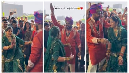 വരനെ സ്വീകരിക്കാന്‍ വധുവിന്‍റെ നൃത്തം, പിന്നാലെ നൃത്തം ചെയ്ത് വരനും അതിഥികളും; വൈറലായി ഒരു വിവാഹ വീഡിയോ 