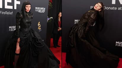 Grammys 2025: Lady Gaga looks stunning in all-black Vivienne Westwood Gown and Tiffany necklace