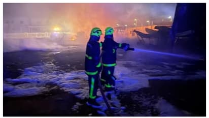 ഒമാനിൽ തൊഴിലാളികളുടെ കാരവാനിൽ തീപിടിത്തം, ഒരാൾക്ക് പരിക്കേറ്റു