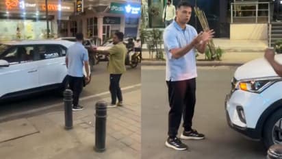 राहुल द्रविड़ की कार को ऑटो ने मारी टक्कर, देखें फिर क्या हुआ...-Video Viral